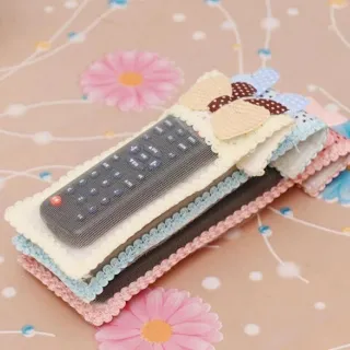 1pc Lace Fabric Case For Remote Control